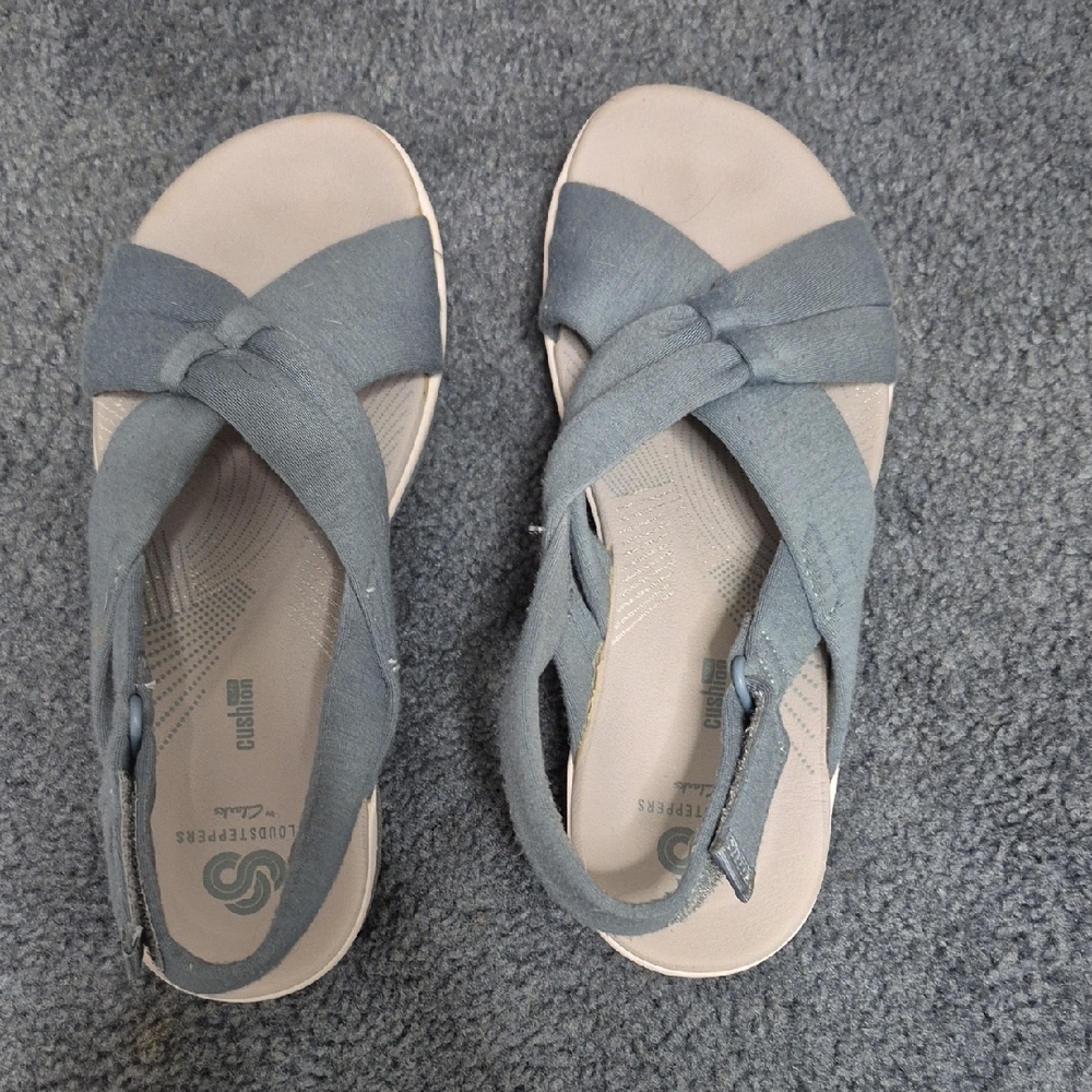 Cloudsteppers by Clarks Light Blue Sandals